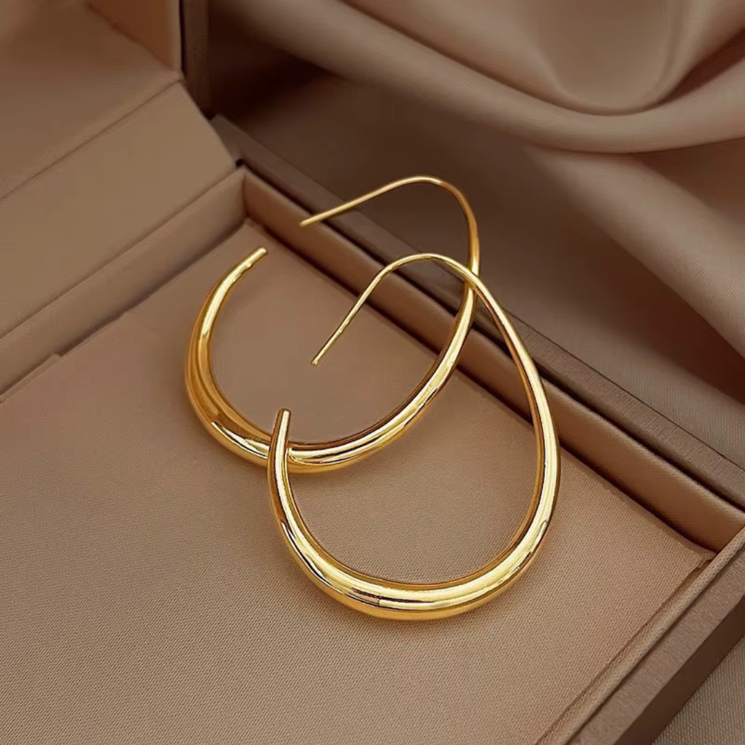 Aura Gold Hoops
