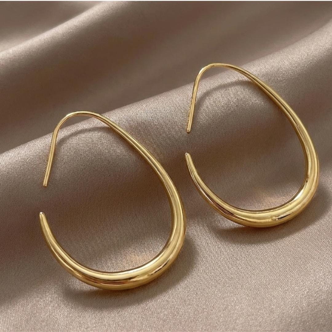 Aura Gold Hoops