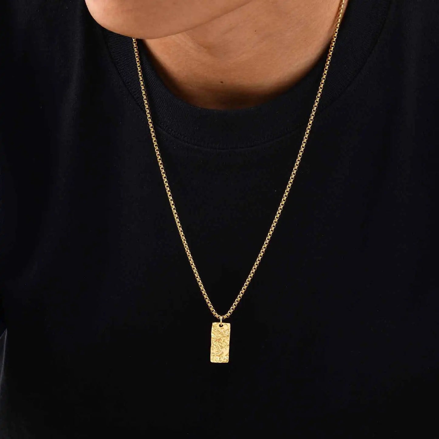 Vintage Geo Fold Necklace