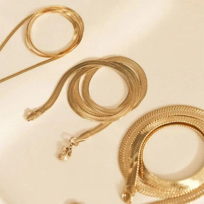 Gold Snake Chain Choker