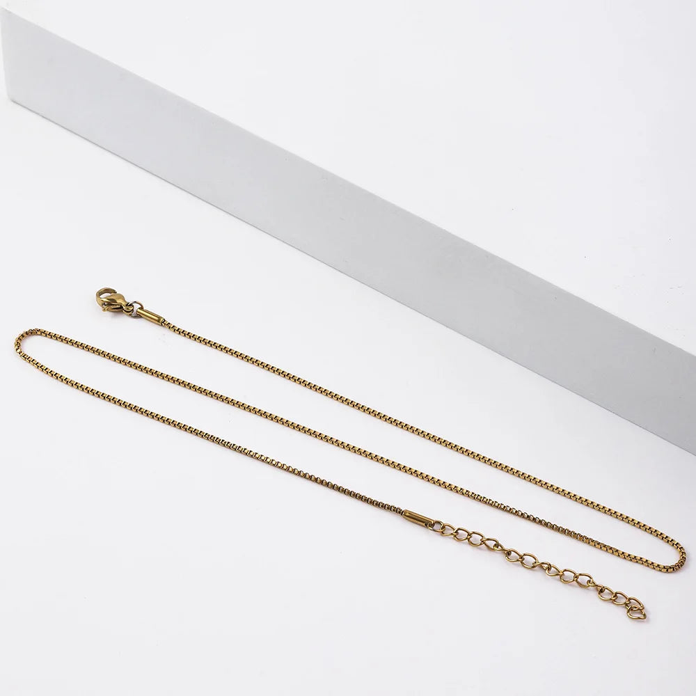 1.2mml Box Chain Necklace