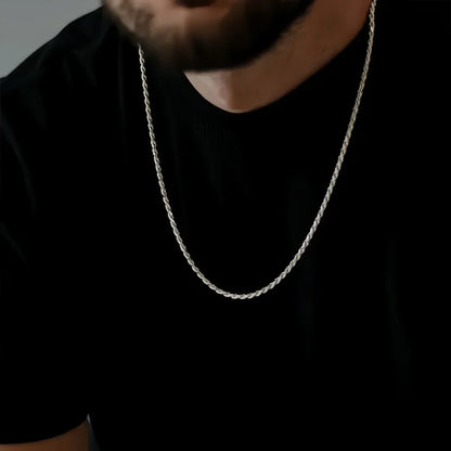 2mm 925 Silver Twist Chain