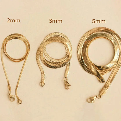 Gold Snake Chain Choker