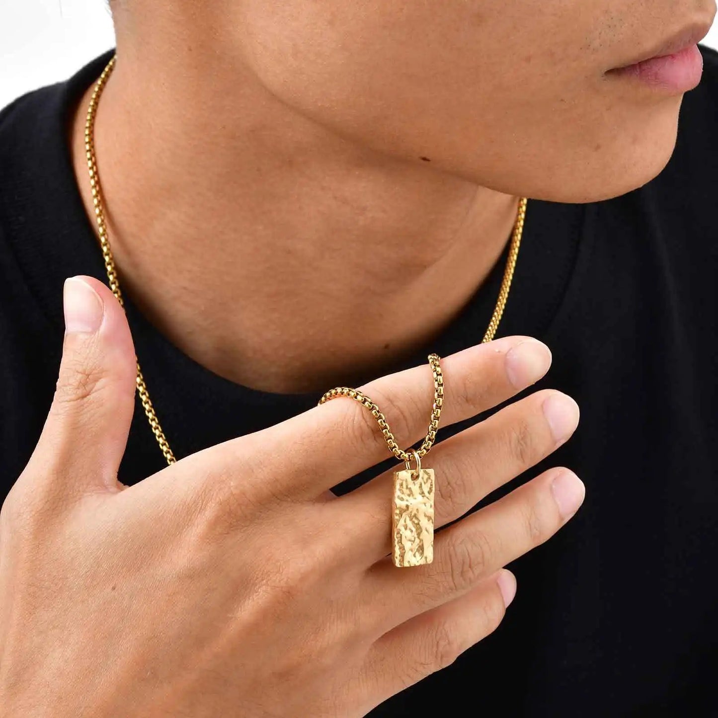 Vintage Geo Fold Necklace